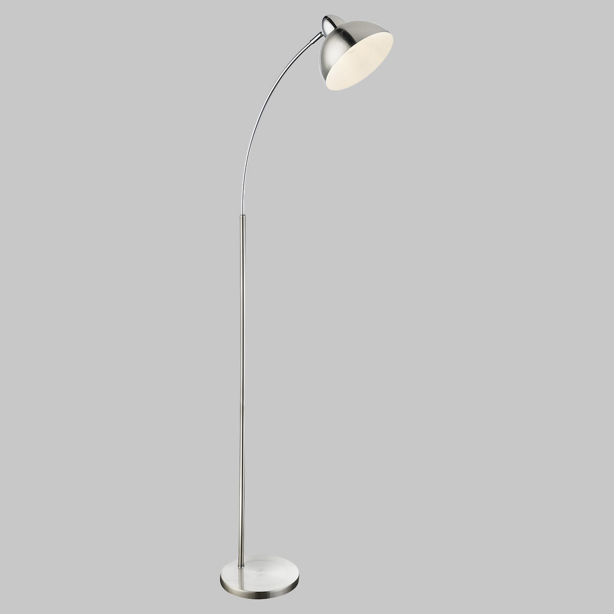 SVJETILJKA PODNA Leana  - bijela/boje nikla, Trend, metal (50/23/155cm) - Globo