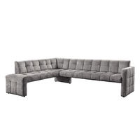 ECKBANK 265/197 cm  in Cappuccino  - Schwarz/Cappuccino, MODERN, Holz/Holzwerkstoff (265/197cm) - Livetastic