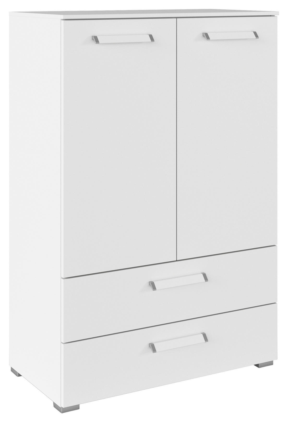 HIGHBOARD  in 80/119/42 cm  - Silberfarben/Weiß, Design, Holzwerkstoff/Kunststoff (80/119/42cm) - Novel