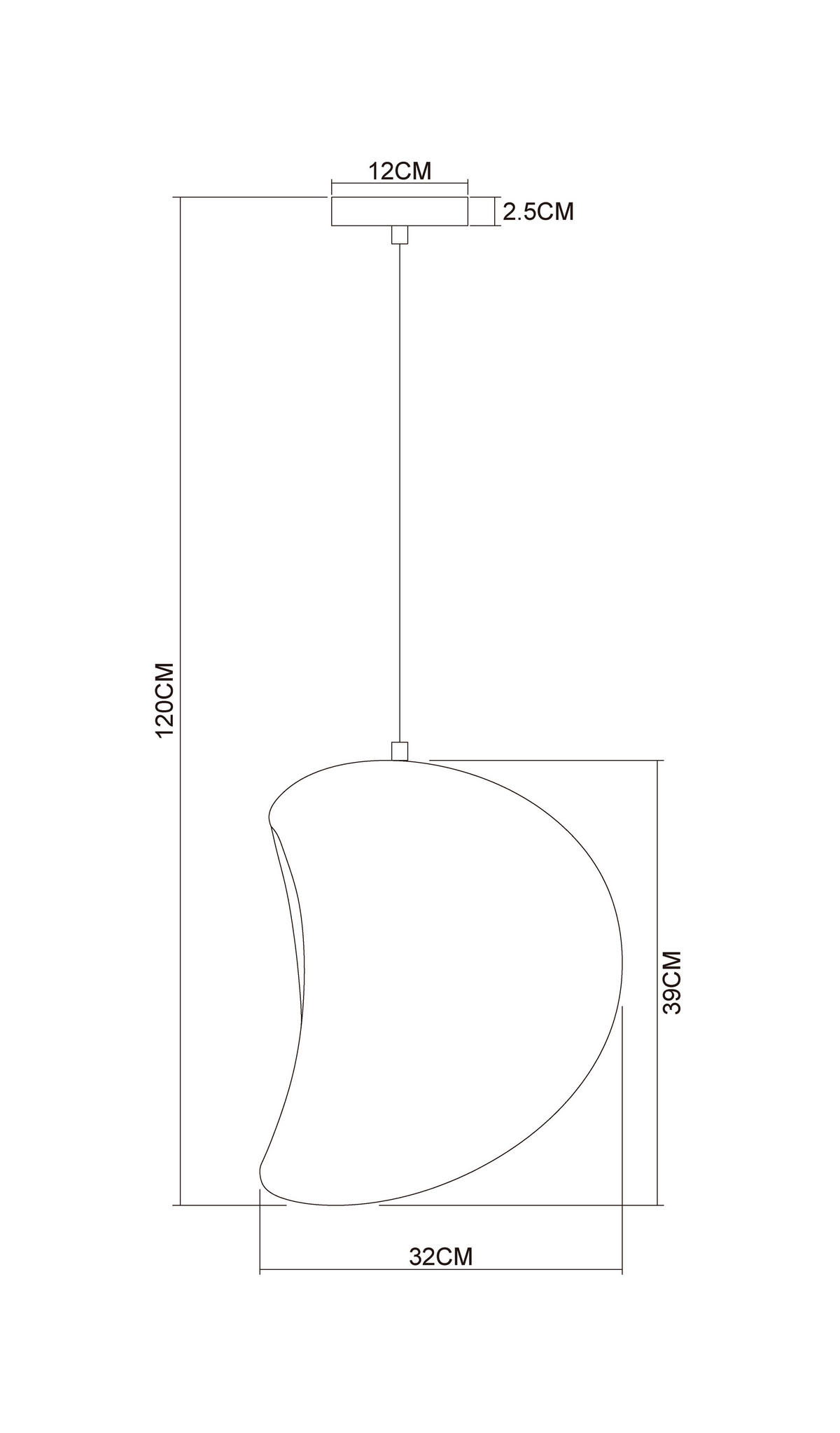HÄNGELEUCHTE 38/42 cm  - Design (38/42cm) - Collet's Monde