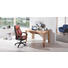 SCHREIBTISCH Kernbuche massiv Buchefarben - Buchefarben, Design, Holz (140/76/80cm) - Carryhome