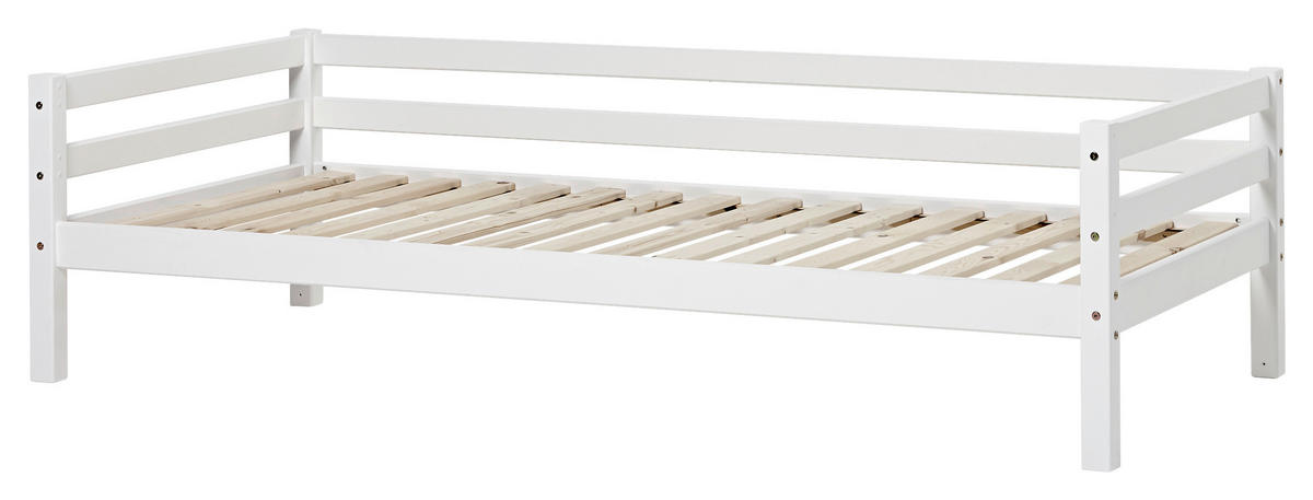 KINDER-/JUNIORBETT - Weiß/Kieferfarben, MODERN, Holz (90/200cm) - MID.YOU