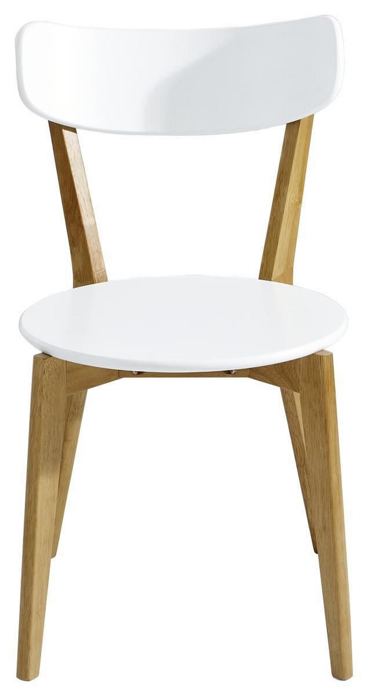 SZÉK SZETT fa natúr, fehér  - natúr/fehér, Design, fa (46/78/55,5cm) - Livetastic