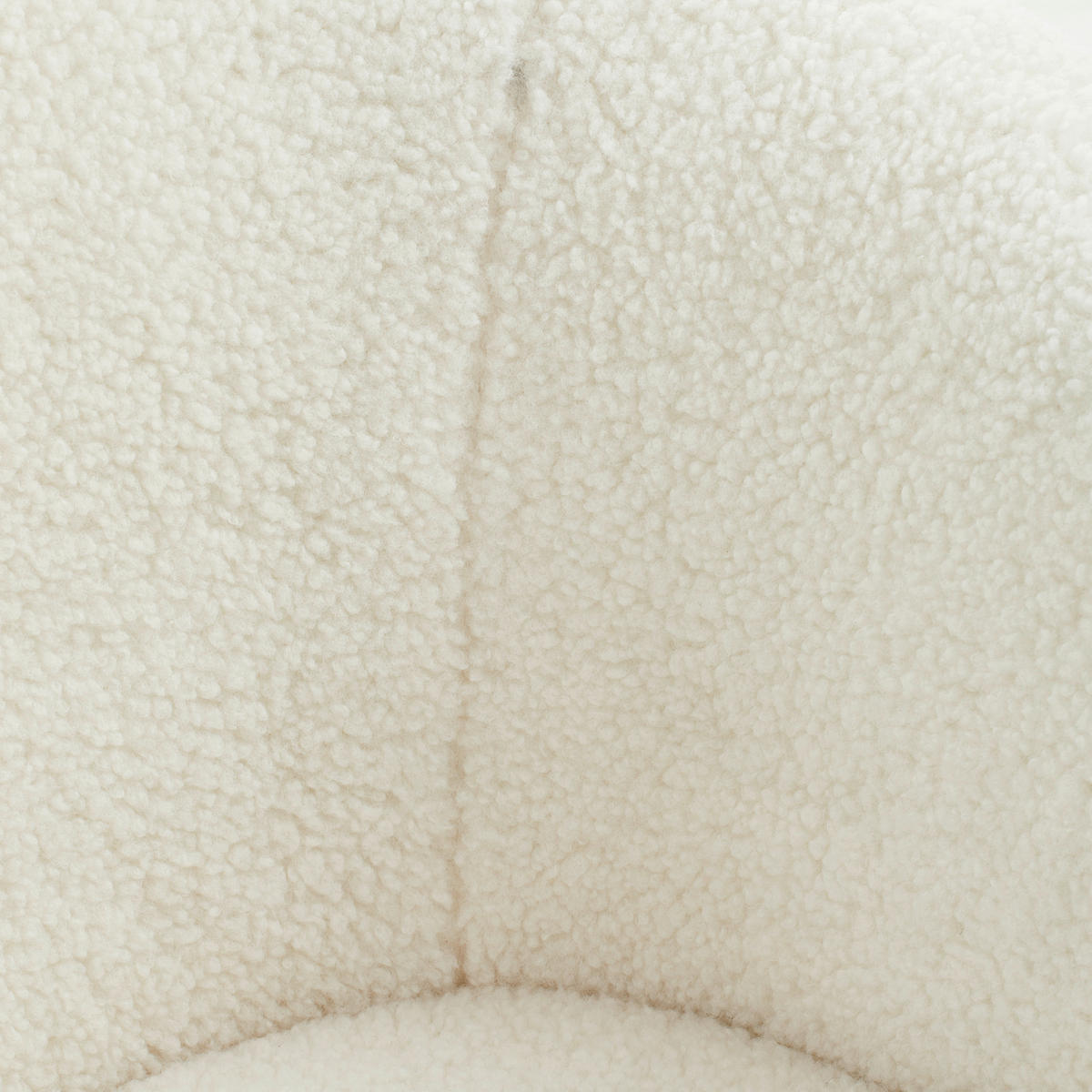 SESSEL Bouclé, Teddystoff Naturfarben, Weiß    - Weiß/Naturfarben, MODERN, Holz/Textil (74/71/72cm) - Livetastic