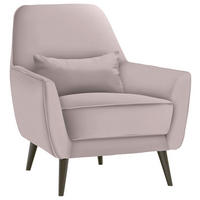 SESSEL in Mikrofaser Naturfarben  - Schwarz/Naturfarben, Modern, Holz/Textil (77/86/80cm) - Carryhome