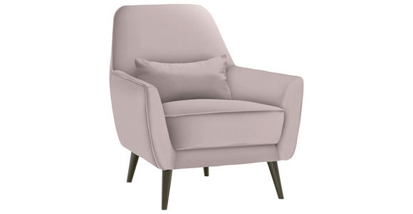 SESSEL in Mikrofaser Naturfarben - Schwarz/Naturfarben, MODERN, Holz/Textil (77/86/80cm) - Carryhome