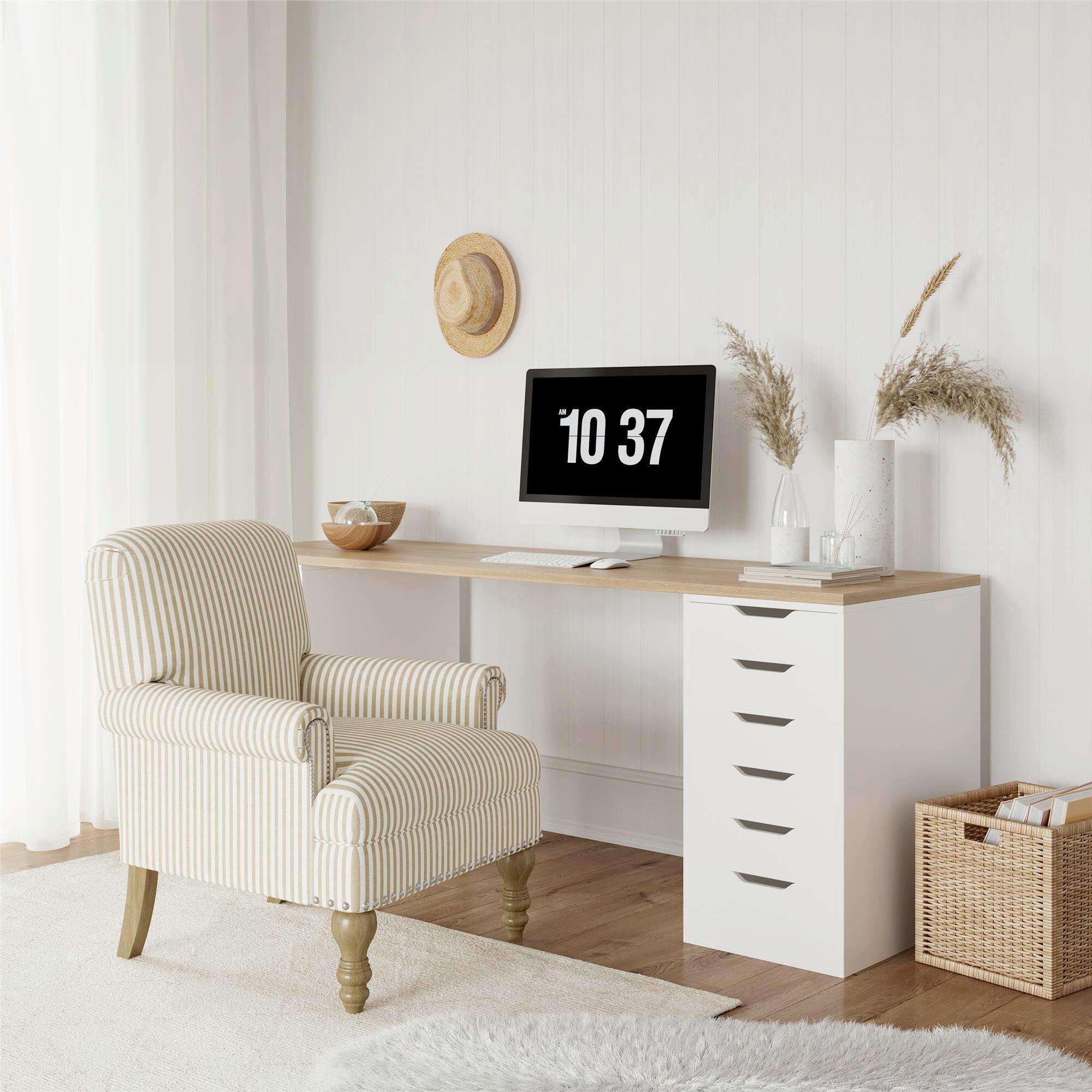 OHRENSESSEL Leinenoptik Beige  - Beige/Naturfarben, Design, Holz/Textil (76/89/73cm) - MID.YOU