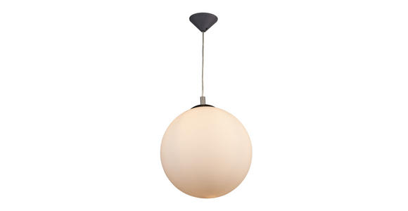 HÄNGELEUCHTE 35/150 cm  - Weiß/Grau, Basics, Glas/Kunststoff (35/150cm) - Novel