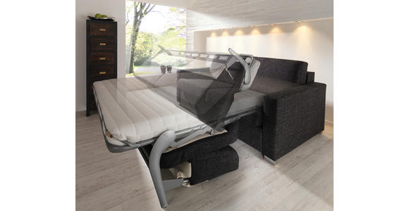 SCHLAFSOFA  in Webstoff Beige  - Chromfarben/Beige, KONVENTIONELL, Textil/Metall (188/86/97cm) - Novel