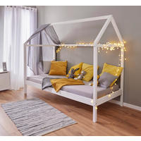 HAUSBETT 90/200 cm  in Weiß  - Weiß, MODERN, Holz (90/200cm) - MID.YOU
