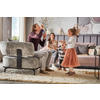 HOCKER in Textil Grau  - Grau, Design, Textil/Metall (160/44/60cm) - Dieter Knoll