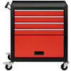 WERKSTATTWAGEN  - Rot/Schwarz, KONVENTIONELL, Kunststoff/Metall (61,6/33/74,5cm)