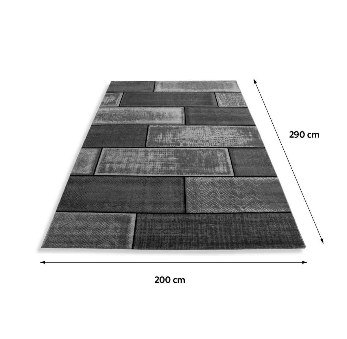 TKANA PREPROGA  Plus 8007     200/290 cm    tkano  črna  - črna, Konvencionalno, tekstil (200/290cm) - Novel