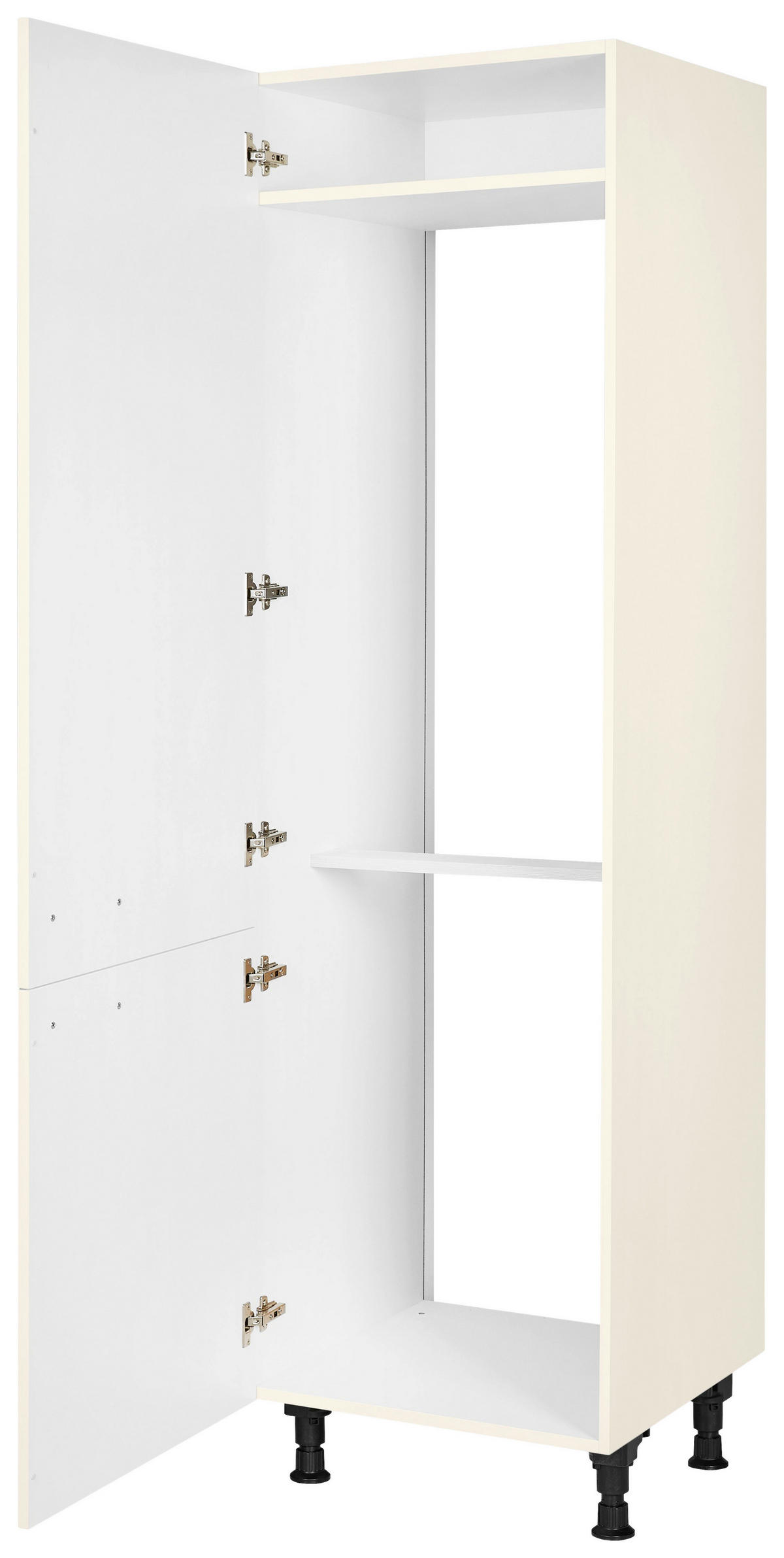 GERÄTEUMBAUSCHRANK 60/216,6/58 cm  in Magnolie  - Edelstahlfarben/Magnolie, MODERN, Holzwerkstoff/Metall (60/216,6/58cm) - Nobilia