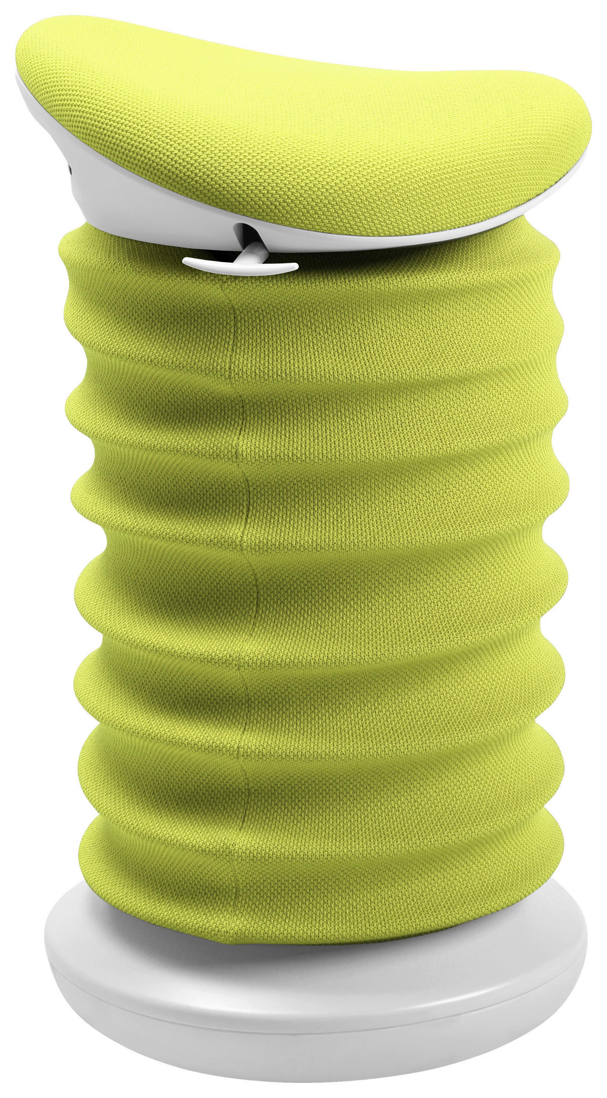 BÜROHOCKER Grün, Weiß  - Weiß/Grün, Design, Kunststoff/Textil (37,5/53-64/36cm) - Topstar