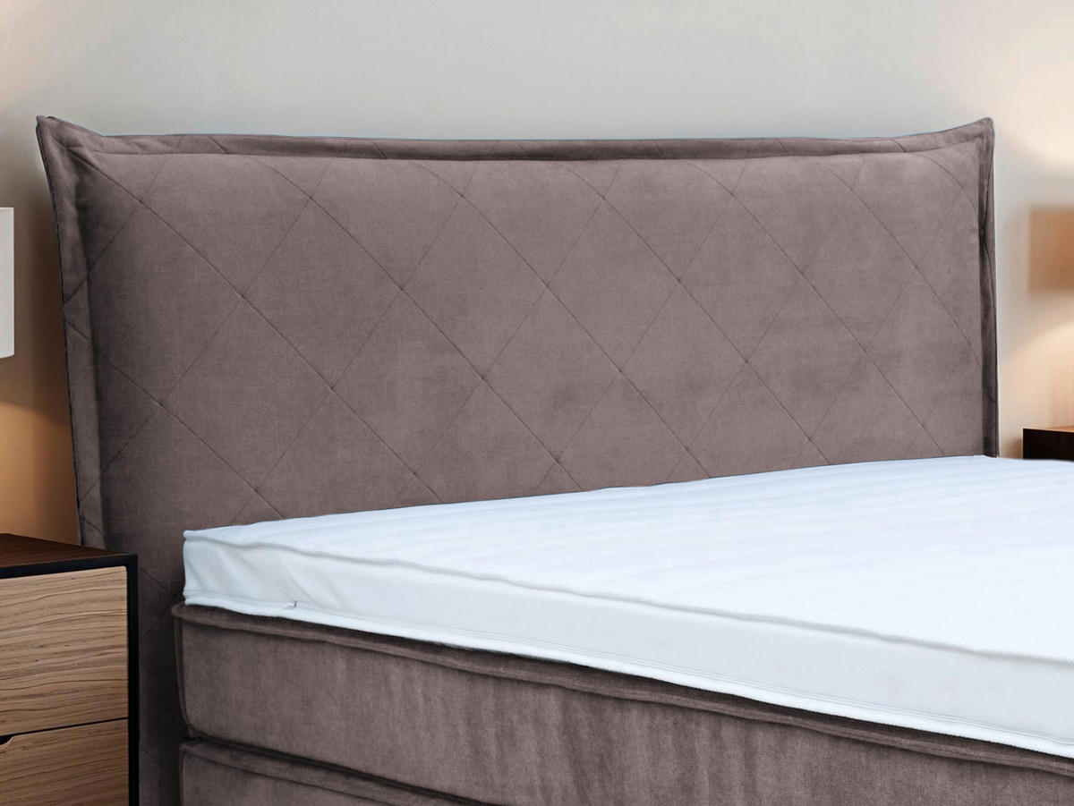 BOXSPRINGBETT 140/200 cm  in Grau  - Schwarz/Grau, KONVENTIONELL, Kunststoff/Textil (140/200cm) - Boxxx