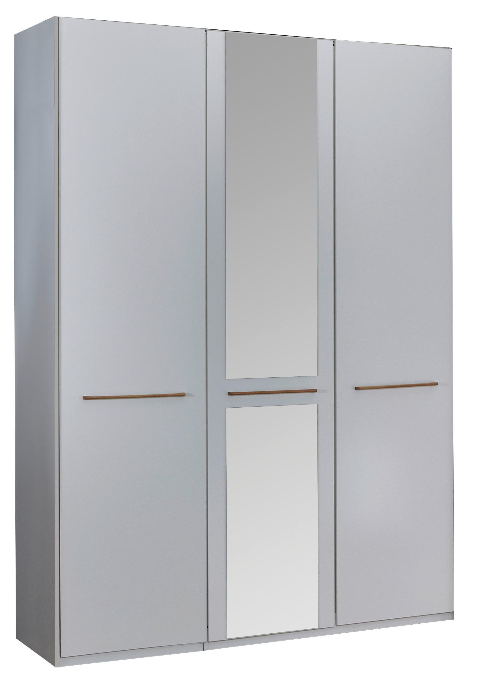 DREHTÜRENSCHRANK in Weiss  - Weiss/Eichefarben, Konventionell, Glas/Holzwerkstoff (150/216/58cm) - Venda