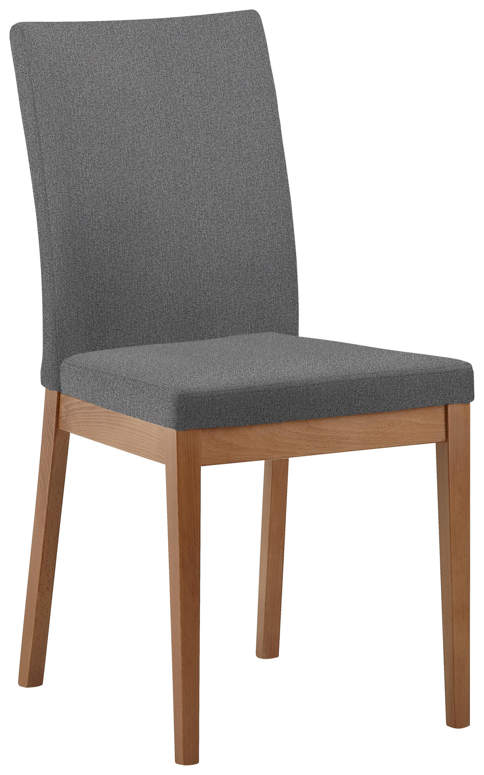STUHL in Holz, Textil Eichefarben, Graubraun  - Eichefarben/Graubraun, KONVENTIONELL, Holz/Textil (47/95/60cm) - Cantus