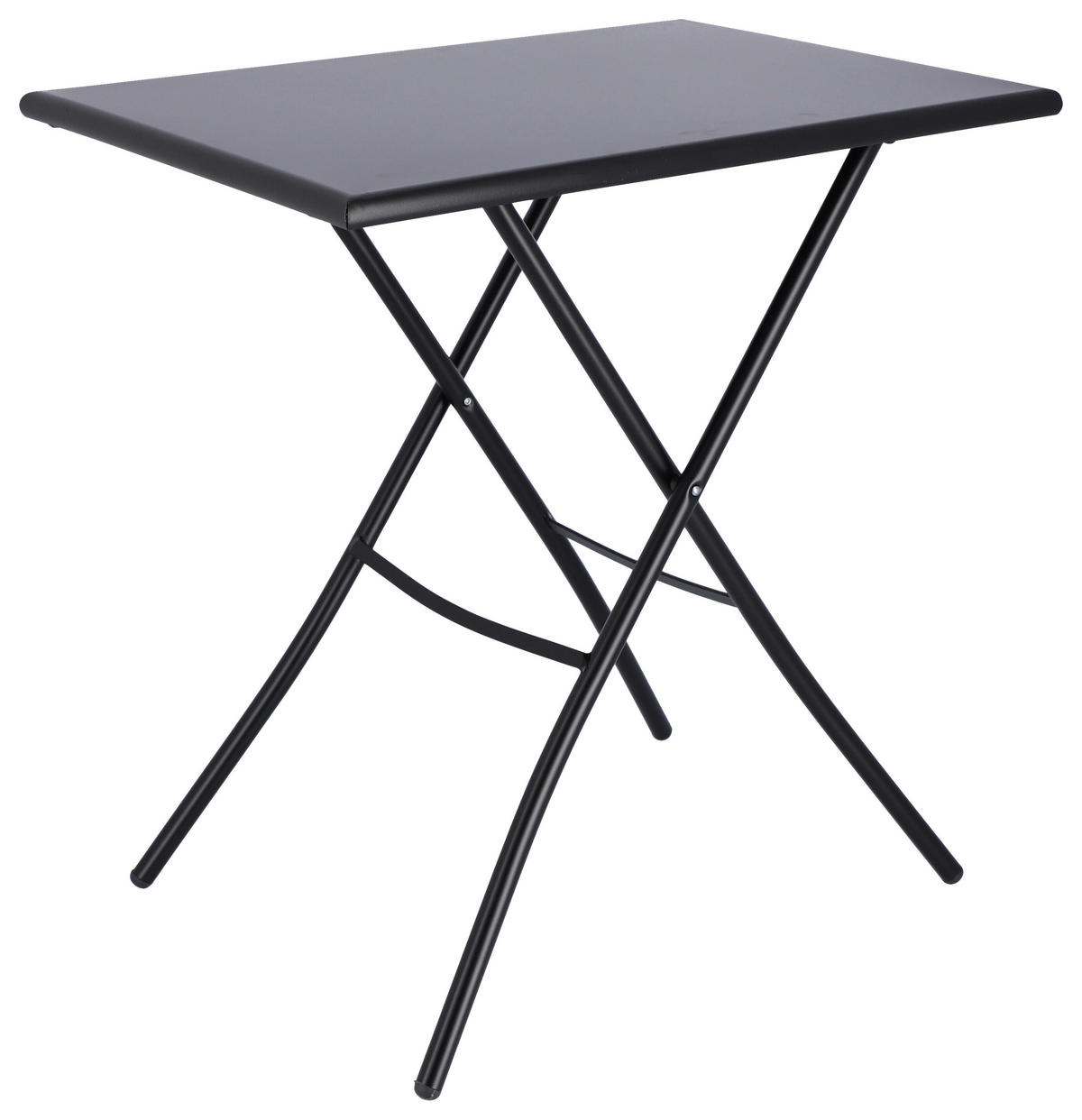 GARTENKLAPPTISCH 70/50/73 cm Metall rechteckig  - Schwarz, KONVENTIONELL, Metall (70/50/73cm) - FIAM