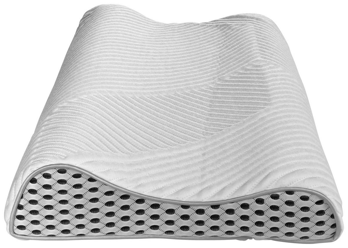OPORNÝ ŠIJOVÝ VANKÚŠ  - biela/prírodná farba, Basics, textil (32/65/8cm)