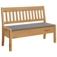 SITZBANK 130/93/58 cm Laugenfarbig, Grau Kiefer massiv  - Laugenfarbig/Grau, ROMANTIK / LANDHAUS, Holz (130/93/58cm) - Boxxx