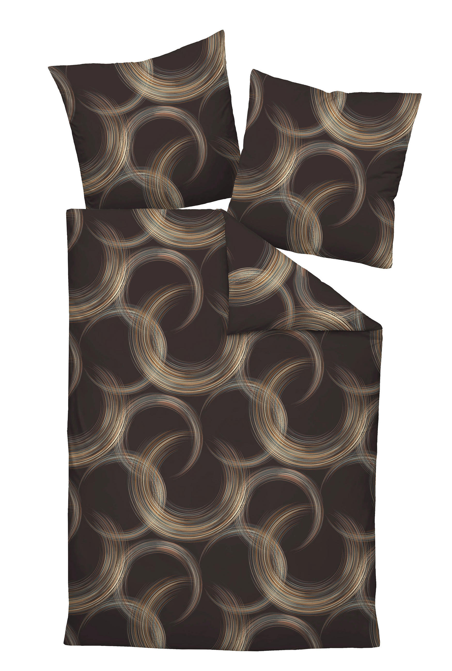 POSTELJINA 135/200 cm  MILANO  - žuta/smeđa, Konvencionalno, tekstil (135/200cm) - Janine