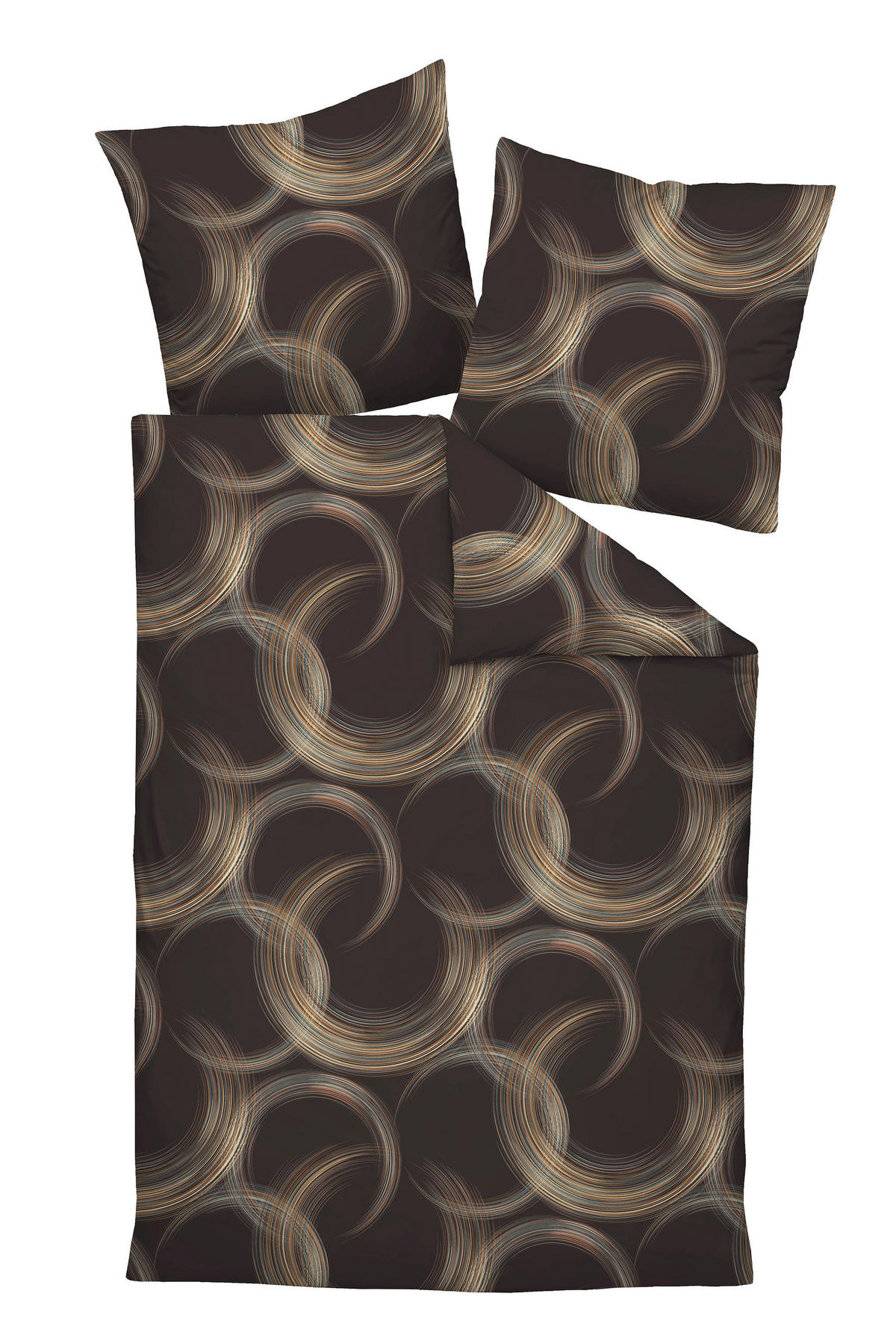 POSTELJINA 135/200 cm  MILANO  - žuta/smeđa, Konvencionalno, tekstil (135/200cm) - Janine