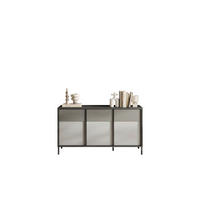 COMODĂ CU UșI 156/86/40 cm  - antracit/gri, Modern, metal/material pe bază de lemn (156/86/40cm) - Carryhome