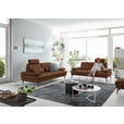 3-SITZER-SOFA in Leder Hellbraun  - Hellbraun/Schwarz, Design, Leder/Metall (222/86/104cm) - Dieter Knoll