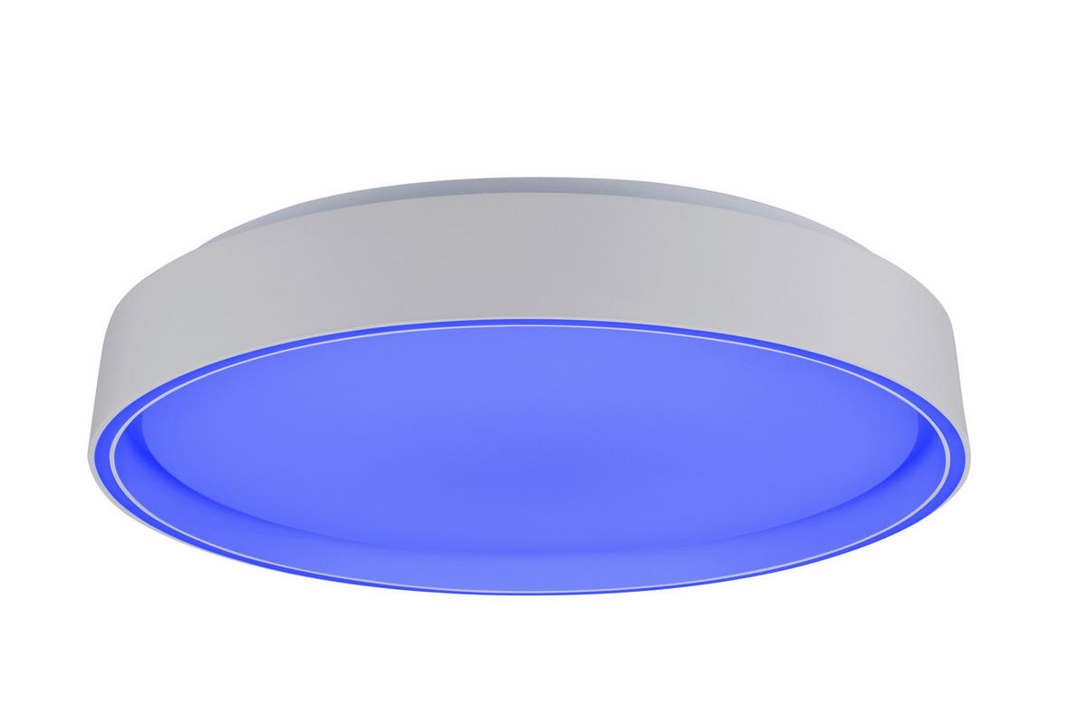 LED-DECKENLEUCHTE Zadar 40/7,5 cm  - Weiß, Design, Kunststoff/Metall (40/7,5cm) - Novel