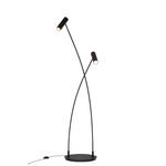 LED-STEHLEUCHTE 87/40/205,5 cm    - Schwarz, Design, Metall (87/40/205,5cm) - Dieter Knoll