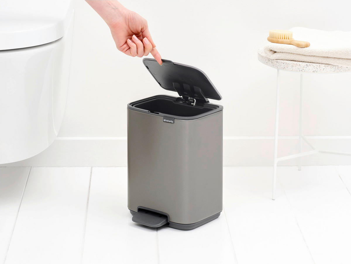 KANTA SA PAPUČICOM  4 l   - antracit/platinasta, Konvencionalno, metal/plastika (20/26,8/20,5cm) - Brabantia