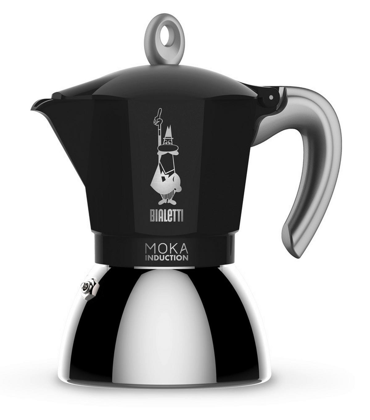 ESPRESSOKOCHER  - Schwarz, Basics, Metall (14/11,5/17,5cm) - Bialetti