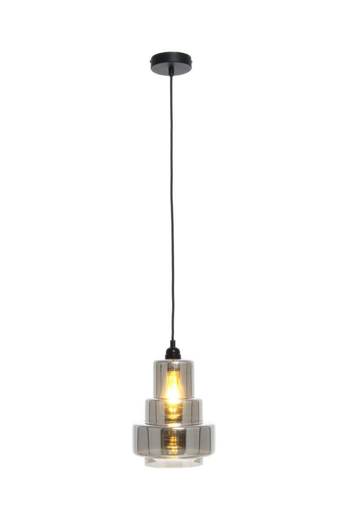HÄNGLAMPA 20/29/20 cm  - silver, Trend, glas (20/29/20cm) - Kayoom