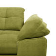 ECKSOFA in Mikrofaser Hellgrün  180/265 cm  - Chromfarben/Hellgrün, Design, Textil/Metall (180/265cm) - Carryhome