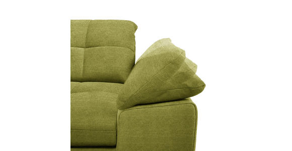 ECKSOFA in Mikrofaser Hellgrün  180/265 cm  - Chromfarben/Hellgrün, Design, Textil/Metall (180/265cm) - Carryhome