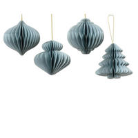 DEKOHÄNGER 8 cm  - Blau, Basics, Papier (8cm)