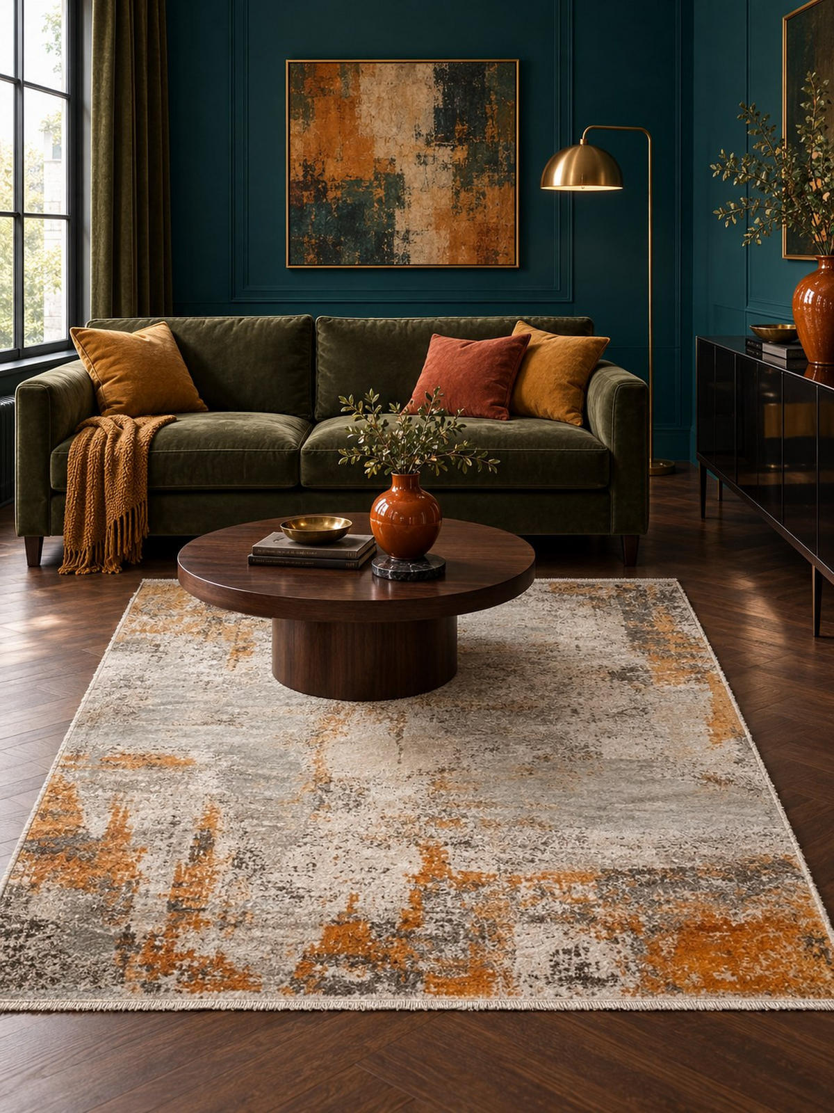 Covor Vintage Apollo  - auriu, Design, textil (200/290cm) - Dieter Knoll