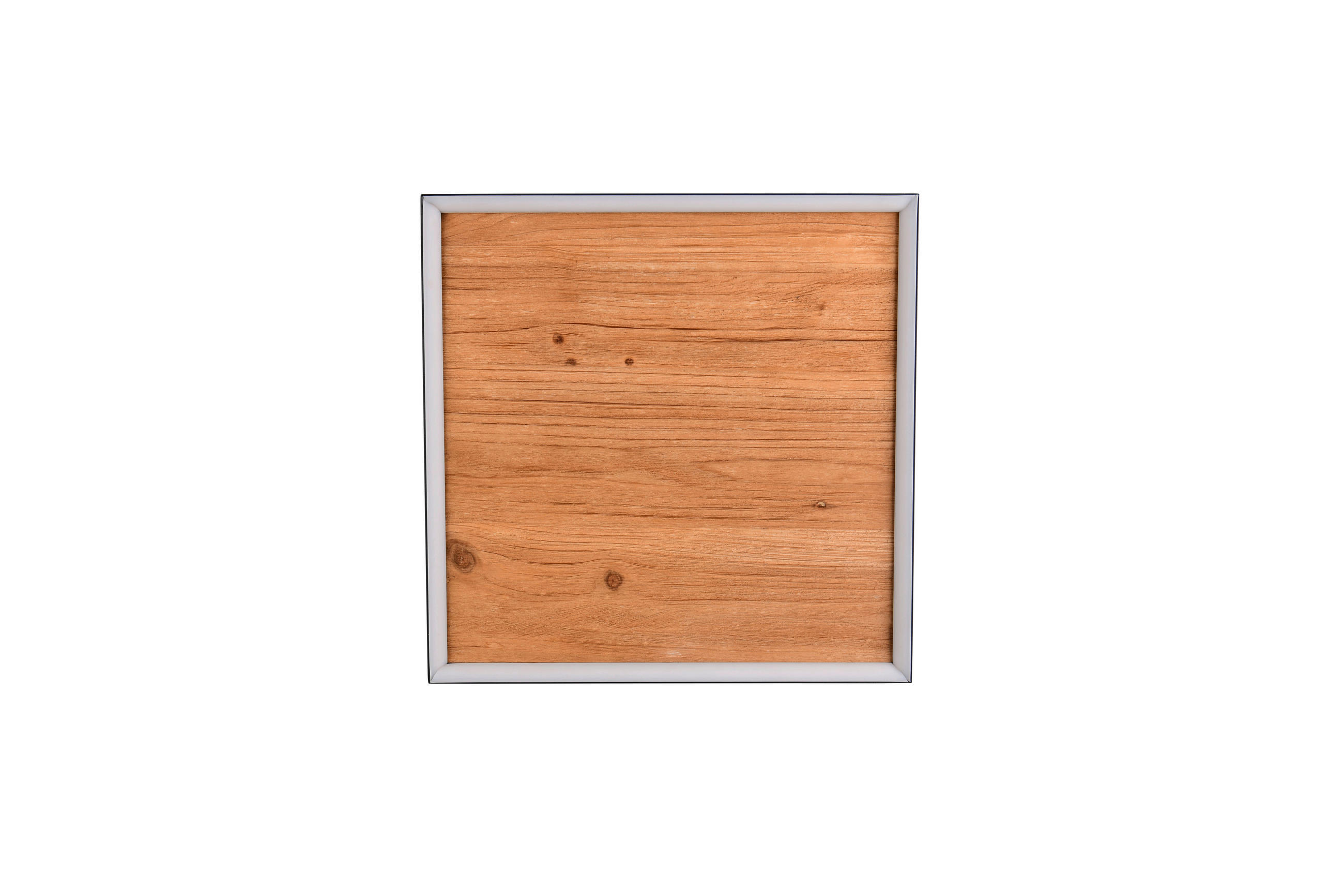 LED-DECKENLEUCHTE KALEA 45/45/7,5 cm   - Schwarz/Kieferfarben, Natur, Holz/Metall (45/45/7,5cm) - Trio Leuchten