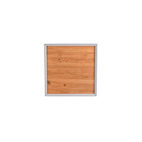 LED-DECKENLEUCHTE KALEA 45/45/7,5 cm   - Schwarz/Kieferfarben, Natur, Holz/Metall (45/45/7,5cm) - Trio Leuchten