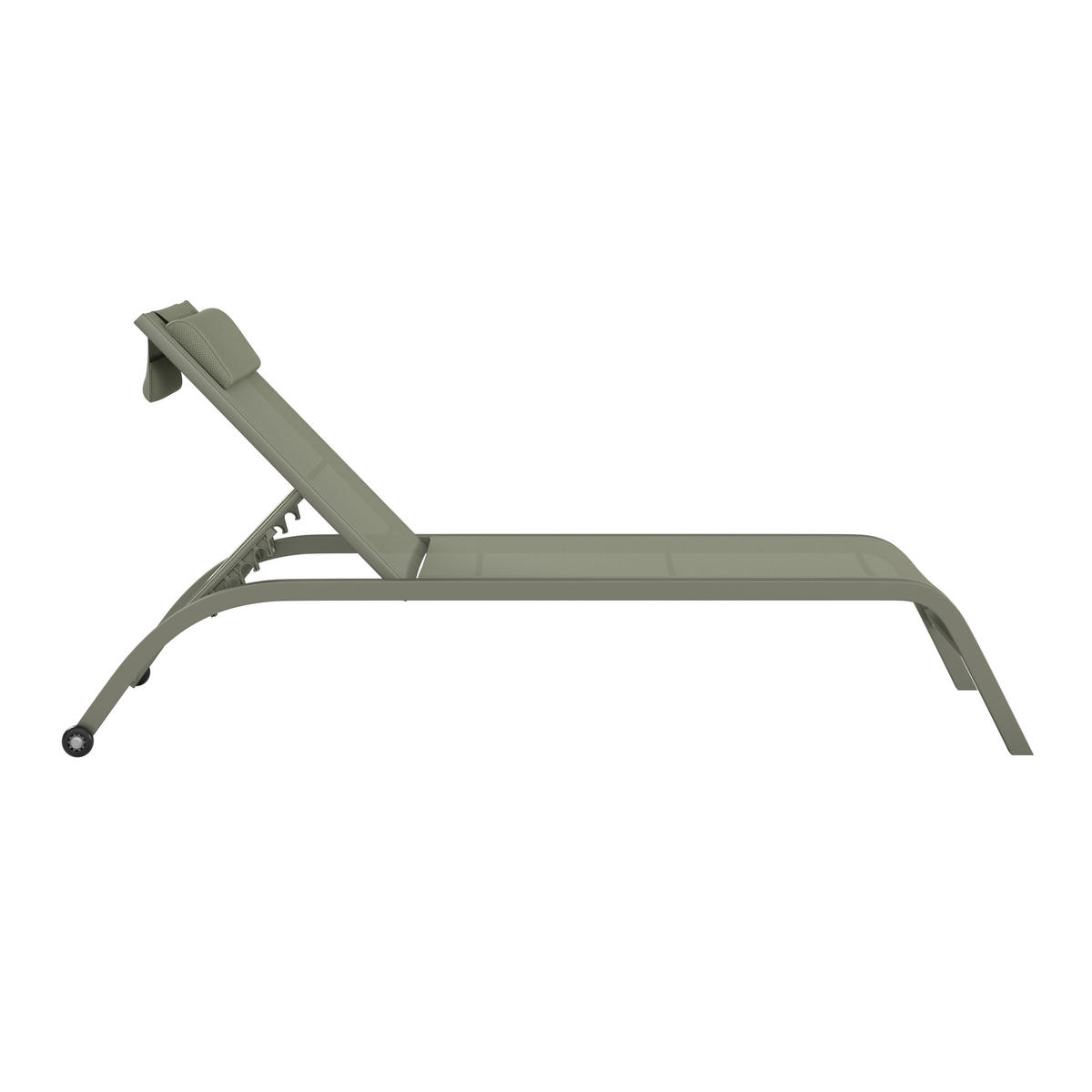 SONNENLIEGE 198/34/87/62 cm  - Grün, MODERN, Textil/Metall (198/34/87/62cm) - Ambia Garden