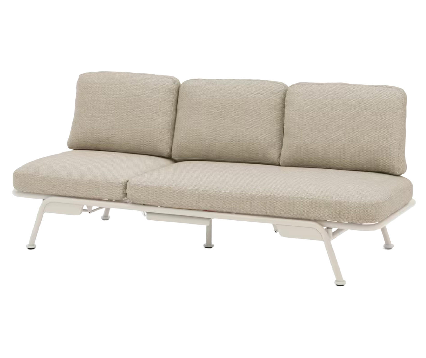 LOUNGESOFA  - Naturfarben, Modern, Textil/Metall (198/78/81cm) - Zebra 