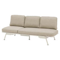 LOUNGESOFA  - Naturfarben, Modern, Textil/Metall (198/78/81cm) - Zebra 