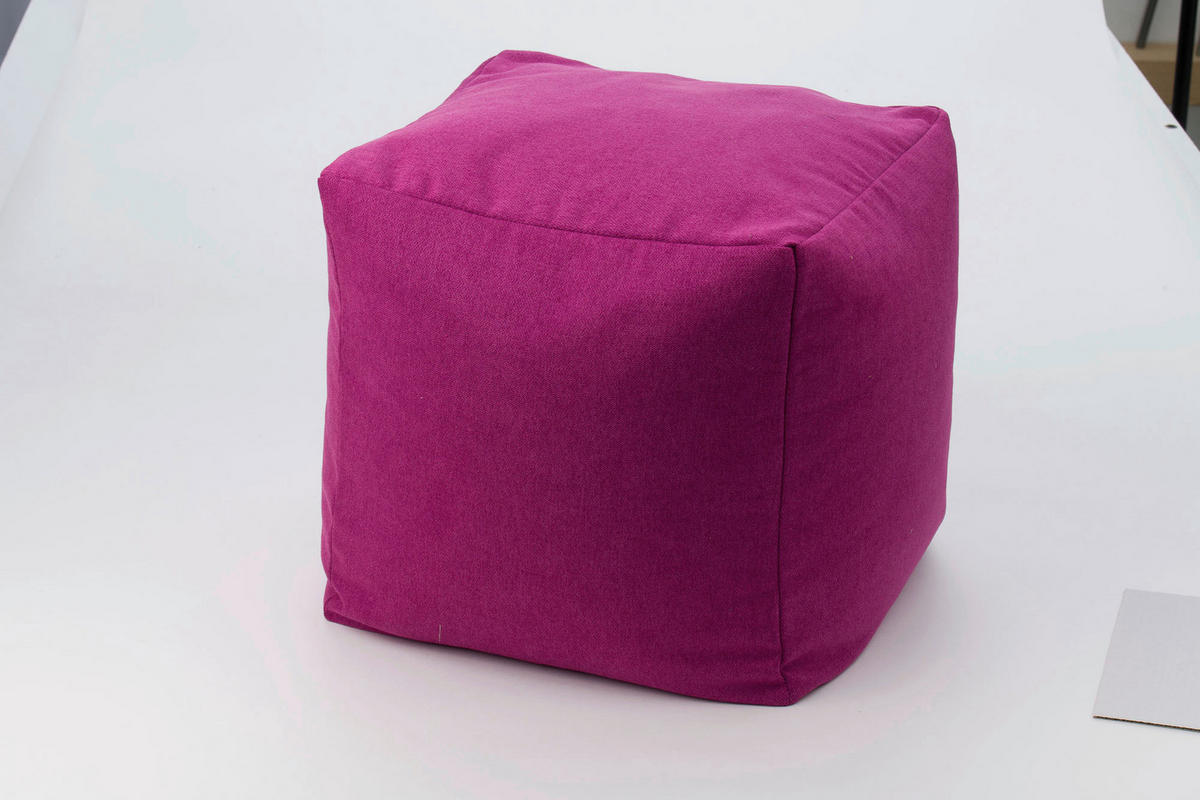 TABURETKA, textil, 40/40/40 cm - lila, Basics, textil (40/40/40cm) - Novel