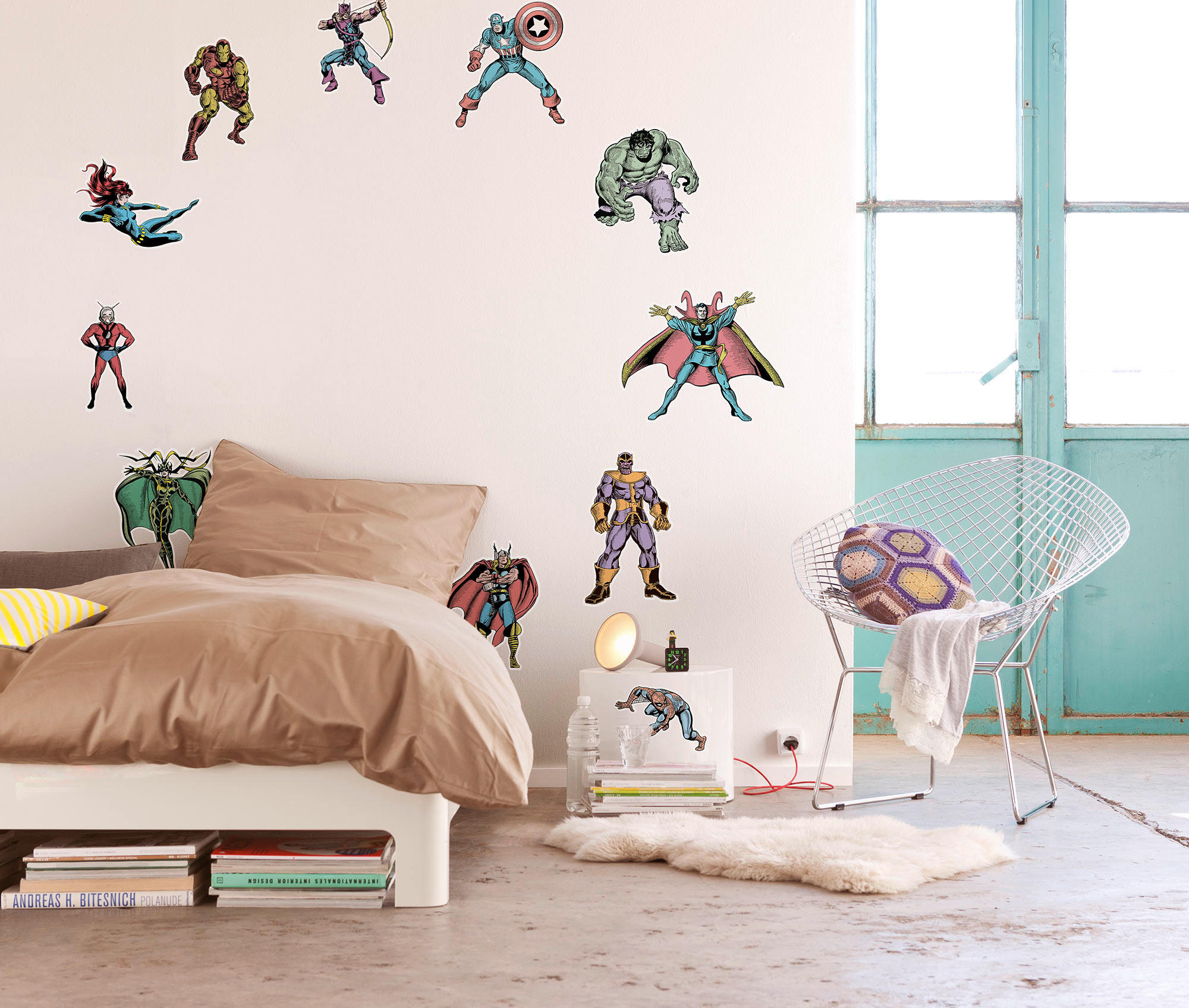 VÄGGDEKALER 100/70 cm     - multicolor, Basics, plast (100/70cm) - Komar