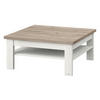 COUCHTISCH 90/90/40 cm rechteckig Weiß, Eichefarben  - Eichefarben/Weiß, Design, Holzwerkstoff (90/90/40cm) - SetOne by Musterring
