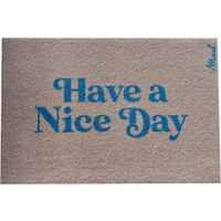 FUßMATTE  50/75 cm  Creme, Hellblau  - Creme/Hellblau, Trend, Kunststoff (50/75cm) - madaboutmats