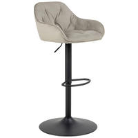 BARSKA STOLICA  bež   - bež/crna, Dizajnerski, tekstil/metal (52/109/52cm) - Carryhome