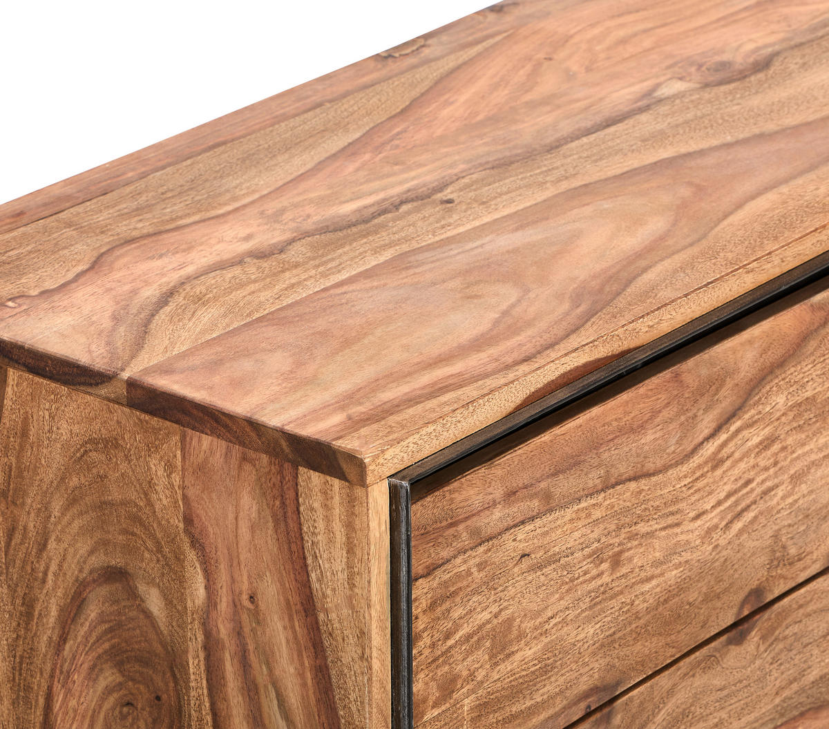SIDEBOARD  in 180/77/40 cm  - Sheeshamfarben/Grau, KONVENTIONELL, Holz/Stein (180/77/40cm) - Livetastic