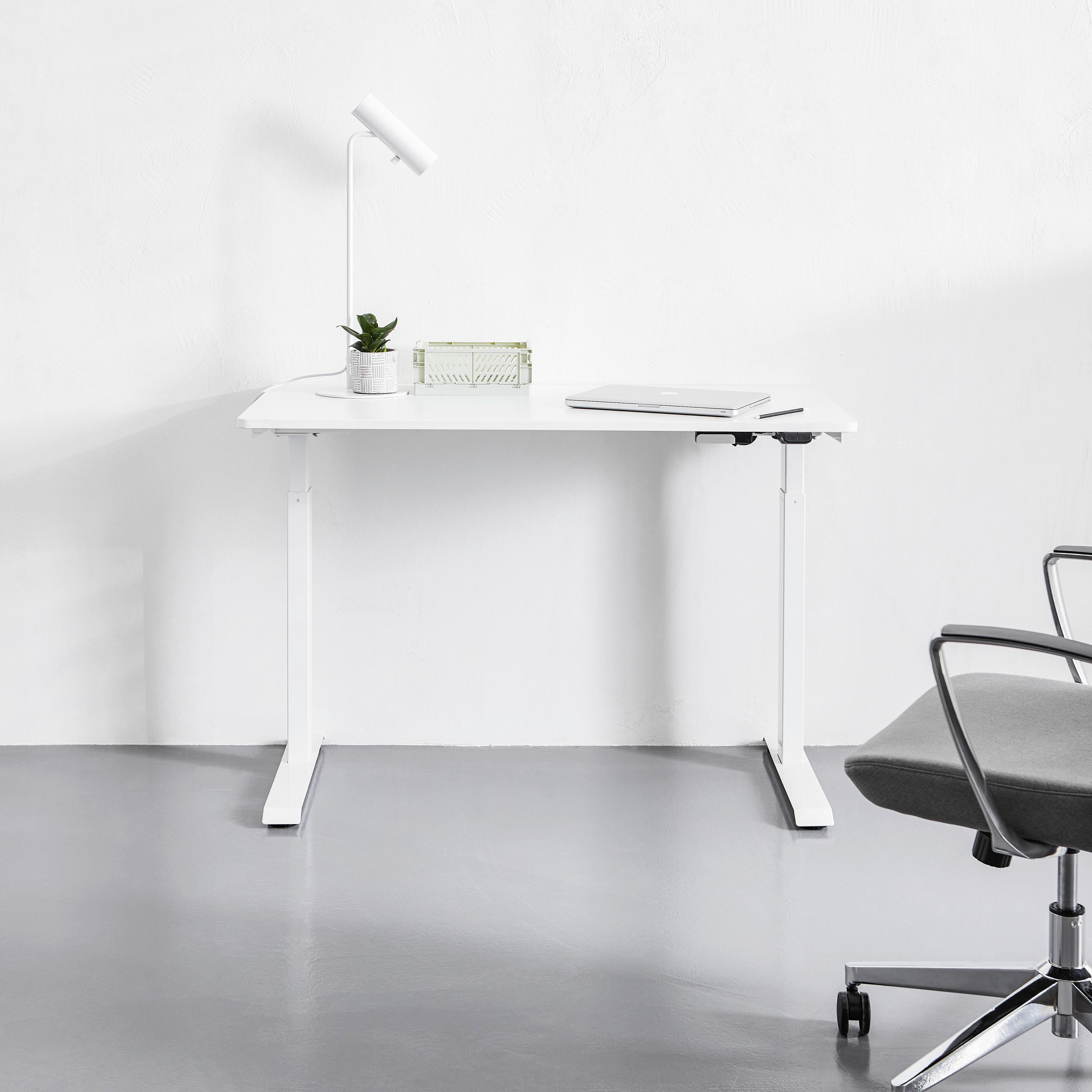 PSACÍ STŮL, bílá, 120/60/73 cm - bílá, Moderní, kov/kompozitní dřevo (120/60/73cm) - Livetastic